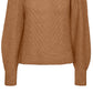 VERO MODA Suéter Everleigh Feminino Marrom Tamanho P