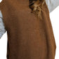 Colete longo Devi feminino VERO MODA marrom