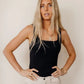 Camiseta regata Huntley feminina VERO MODA preta tamanho P