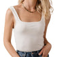Camiseta regata Huntley feminina VERO MODA, branca, tamanho pequeno