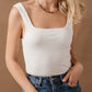 Camiseta regata Huntley feminina VERO MODA, branca, tamanho pequeno