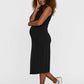 Vestido feminino Francoise gola alta VERO MODA, preto, tamanho pequeno