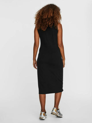 Vestido feminino Francoise gola alta VERO MODA, preto, tamanho pequeno