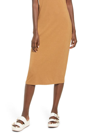 Vestido feminino Françoise gola alta marrom tamanho pequeno VERO MODA