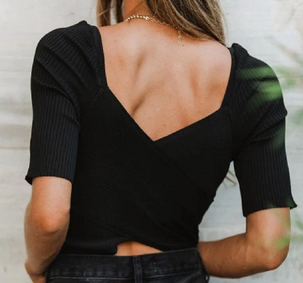 VERO MODA Top Michaelis Canelado Feminino Preto Tamanho Grande