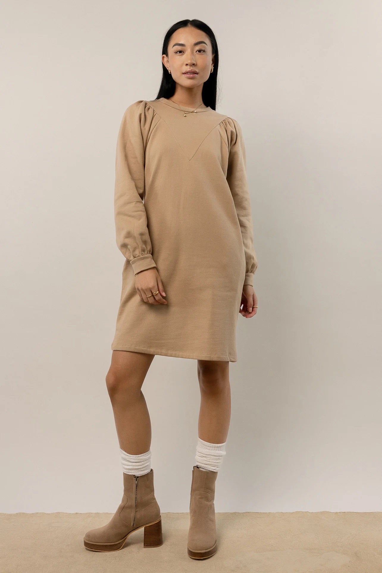 Vestido suéter Everard feminino VERO MODA marrom tamanho médio