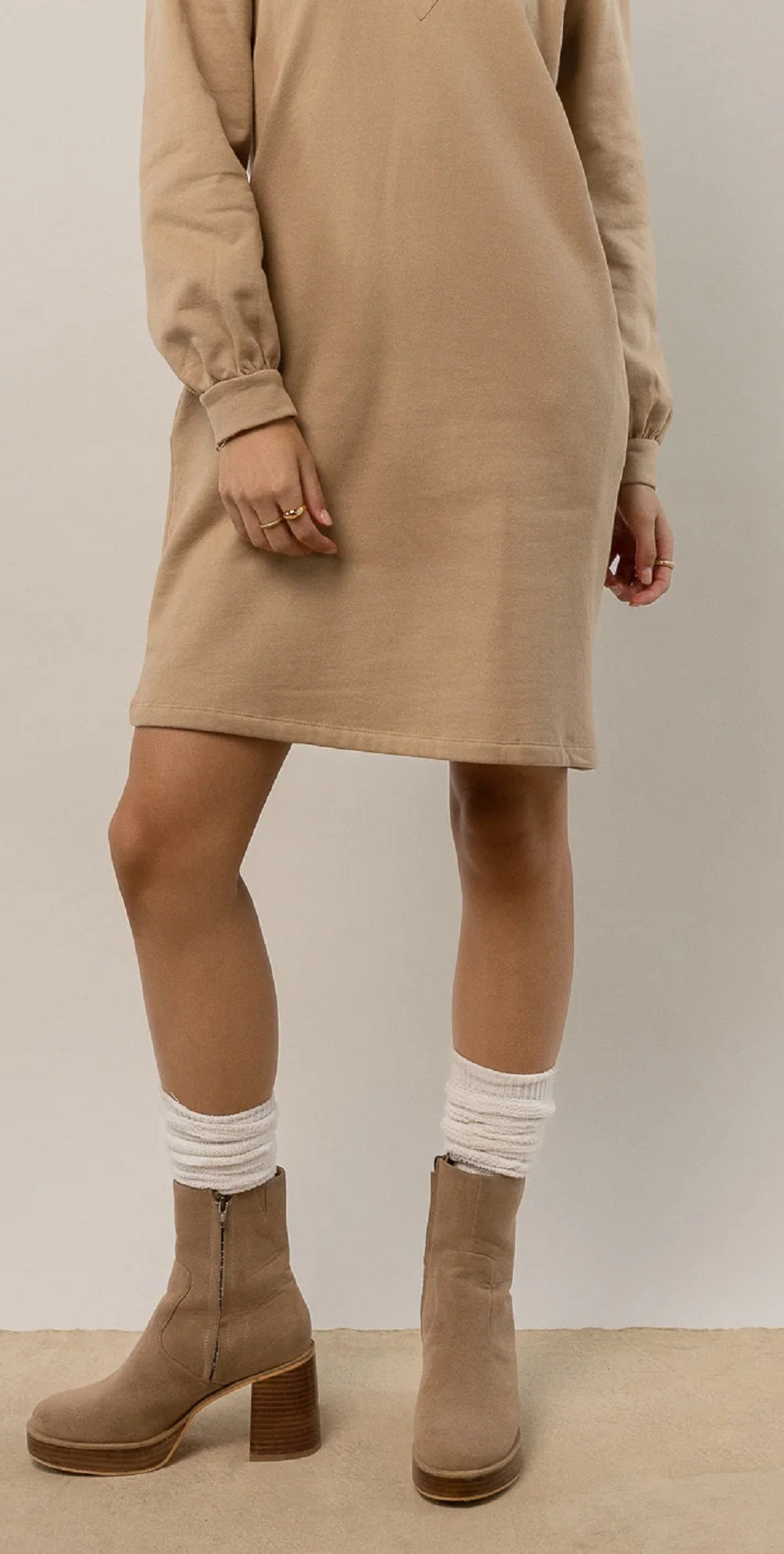 Vestido suéter Everard feminino VERO MODA marrom tamanho médio