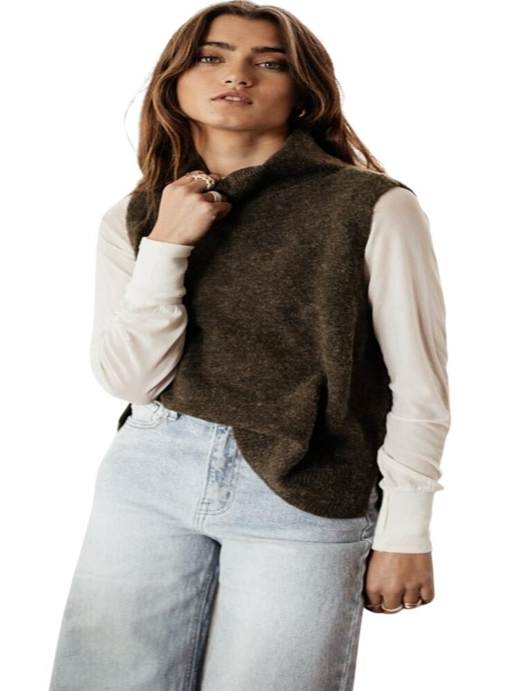 VERO MODA Colete Lia Feminino Verde