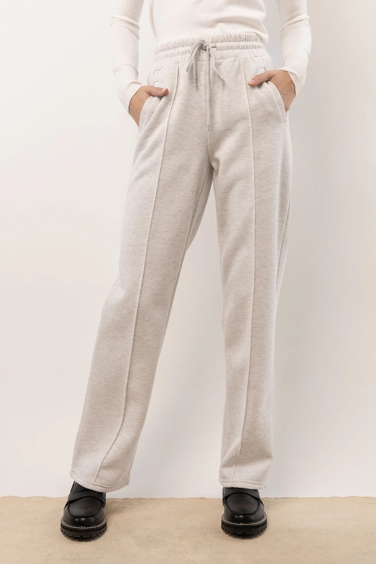 VERO MODA Calça de moletom feminina Dinah cinza tamanho pequeno