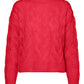 VERO MODA Suéter Feminino Vermelho