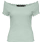 VERO MODA Top Gabriella Canelado Feminino Azul