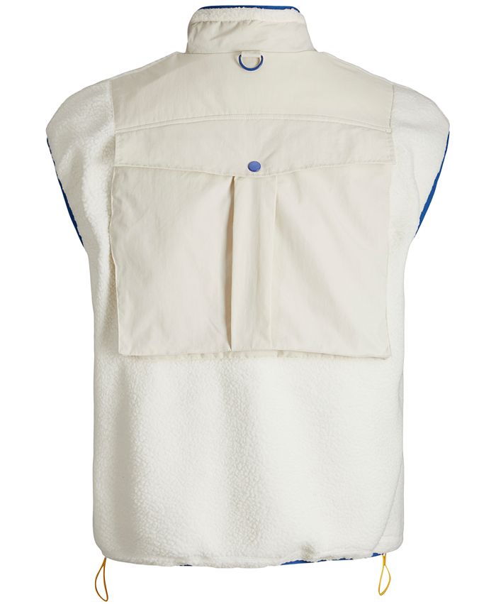 Colete Jack &amp; Jones Theis Active Fleece Masculino Branco Tamanho Grande