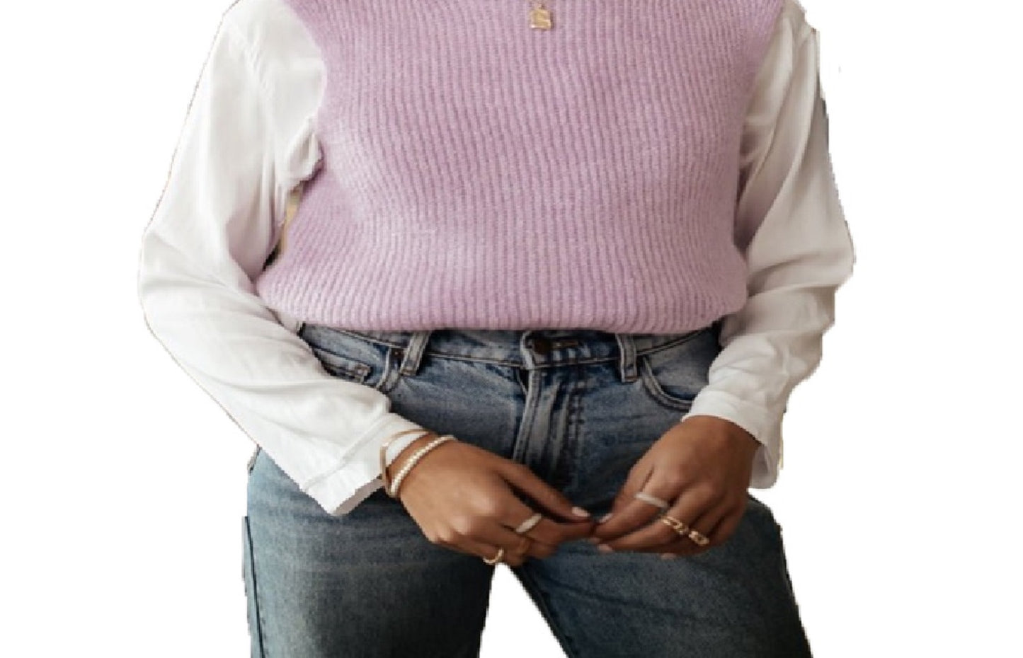 VERO MODA Colete Ruth Feminino Roxo Tamanho P