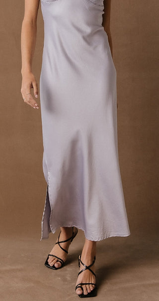 Vestido Aria Slip Feminino VERO MODA Cinza Tamanho P