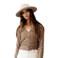 VERO MODA Top Ryann Feminino Marrom