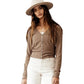 VERO MODA Top Ryann Feminino Marrom