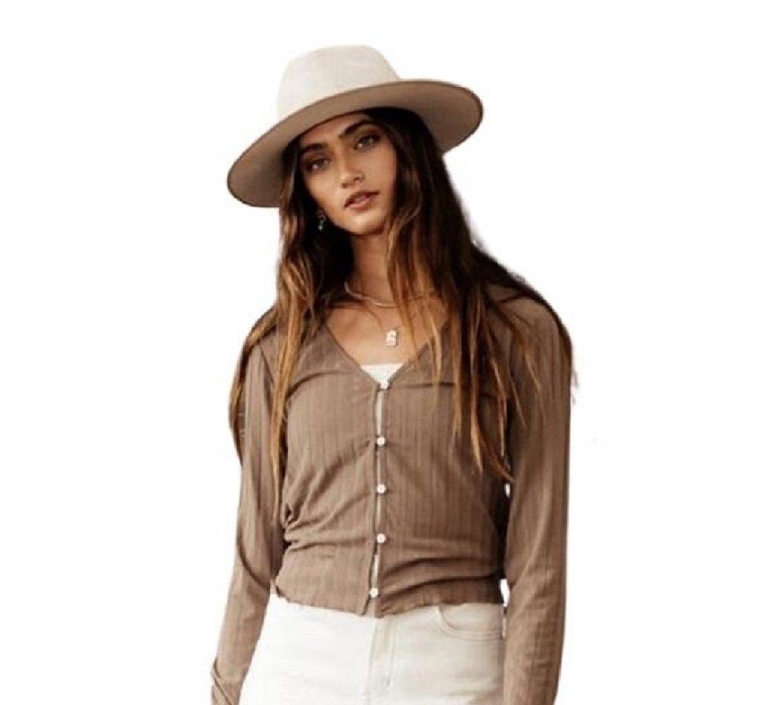 VERO MODA Top Ryann Feminino Marrom
