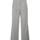 Calça feminina VERO MODA com pregas frontais cinza, tamanho 42