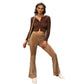 Calça Flare de Veludo Feminina VERO MODA Preta