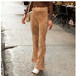 Calça Flare de Veludo Feminina VERO MODA Preta