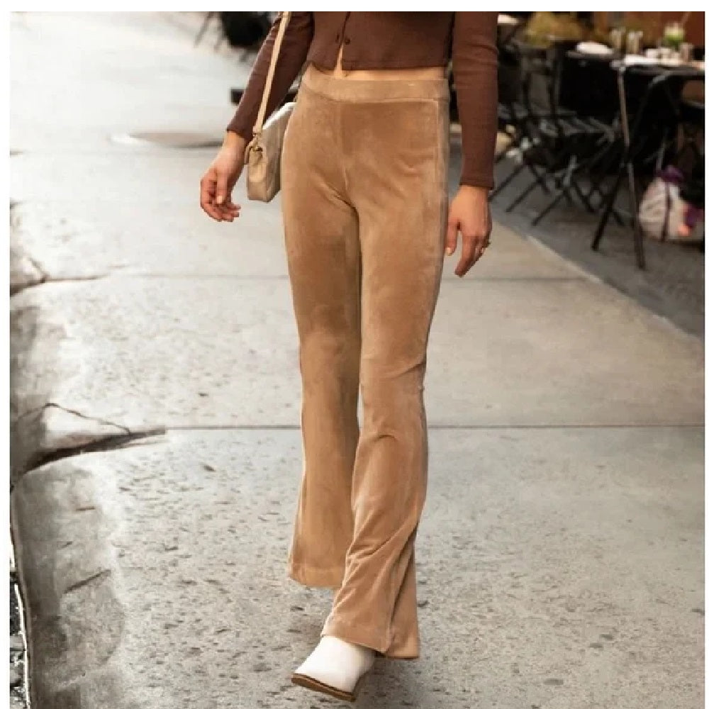 Calça Flare de Veludo Feminina VERO MODA Preta