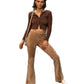 Calça Flare de Veludo Feminina VERO MODA Preta