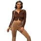Calça Flare de Veludo Feminina VERO MODA Preta
