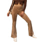 Calça Flare de Veludo Feminina VERO MODA Preta