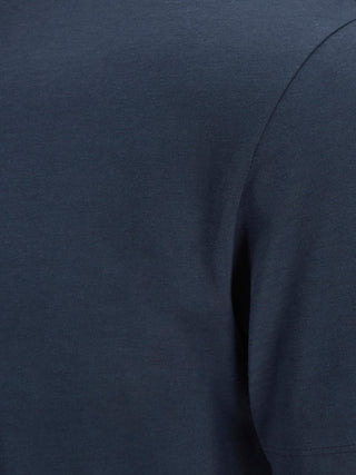 Camiseta masculina com estampa gráfica e logotipo Jordome da Jack &amp; Jones, tamanho grande, azul
