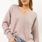 VERO MODA Suéter Aubree Heathered Feminino Rosa Tamanho Grande