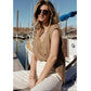 Colete Libbie feminino Vero Moda em marrom