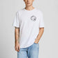 Camiseta masculina Jack &amp; Jones JJChiller Paradise, branca, tamanho extragrande