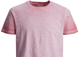 Camiseta masculina tingida Jack &amp; Jones vermelha tamanho X-G