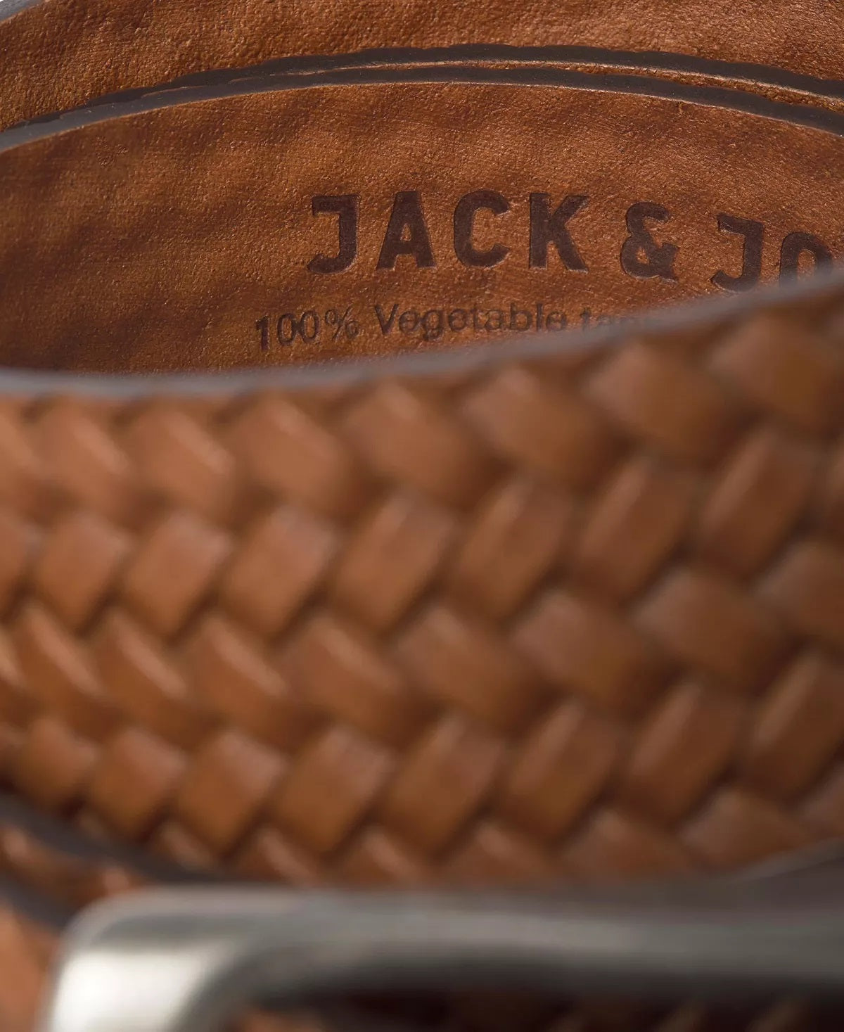 Cinto masculino Jack &amp; Jones Leo marrom tamanho 36
