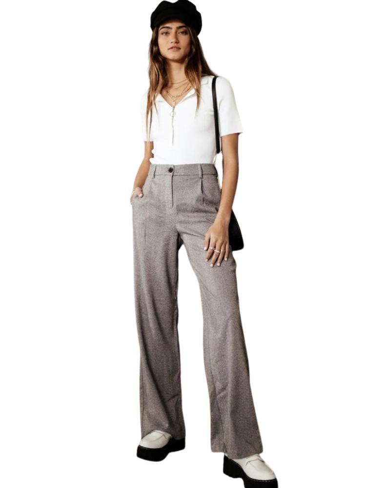 Calça Edda Feminina VERO MODA Cinza Tamanho 12