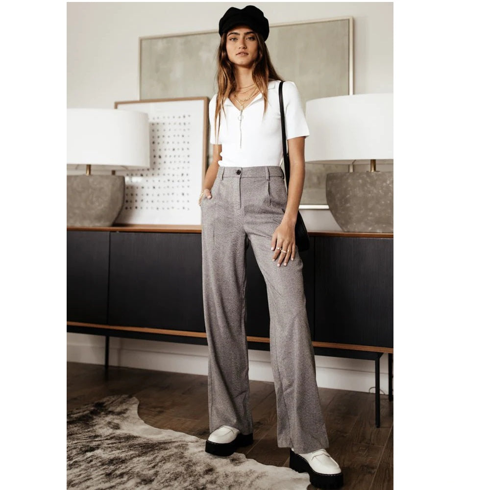 Calça Edda Feminina VERO MODA Cinza Tamanho 12