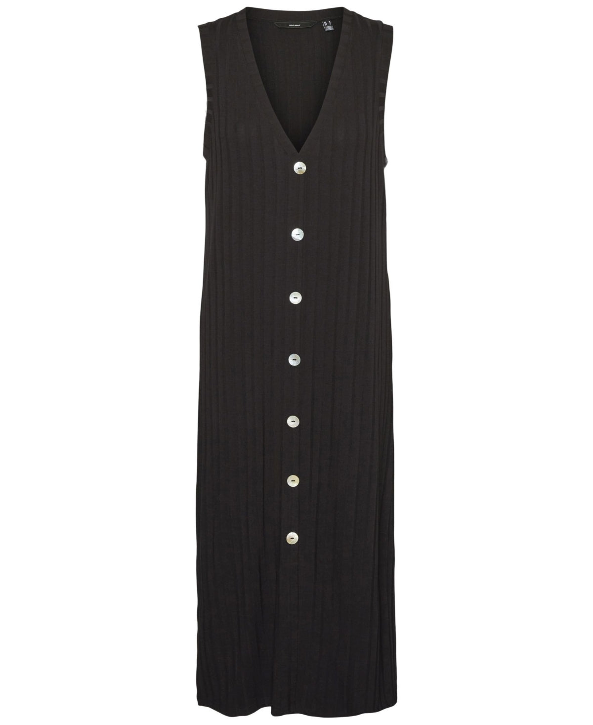 Vestido Hilde sem mangas feminino VERO MODA, preto, tamanho pequeno
