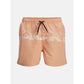 Conjunto de 3 peças de calção de banho masculino Jack &amp; Jones, toalha e bolsa de praia com cordão, rosa, tamanho pequeno