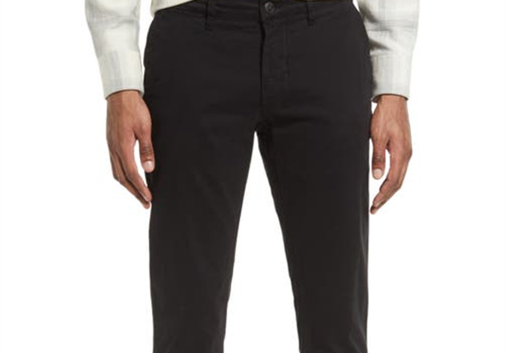 Calça Chino Slim Fit NN07 Marco, Preta - Tamanho 33