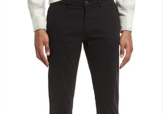 Calça Chino Slim Fit NN07 Marco, Preta - Tamanho 33