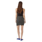Vero Moda Black Check Knit Mini Skirt