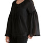 Entro - Bell & Tassel Lace Tunic Top