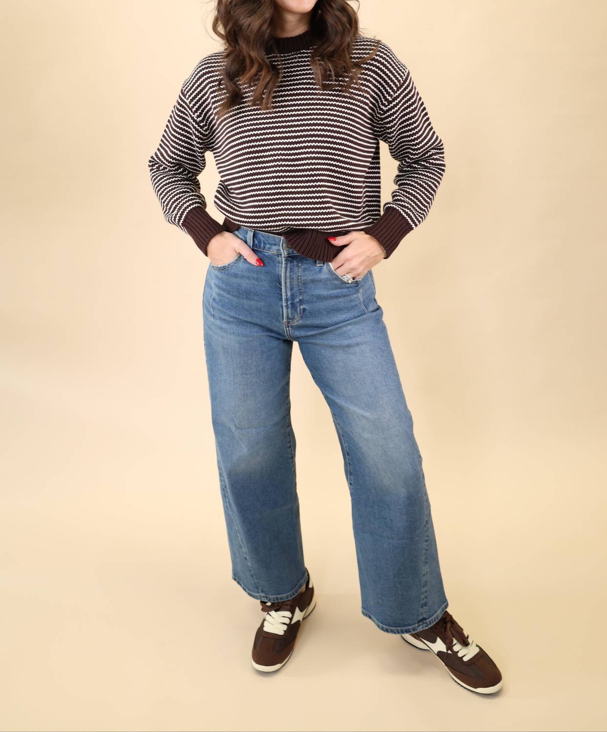 Pistola - Kyra Ankle High Rise Bowed Leg Jeans