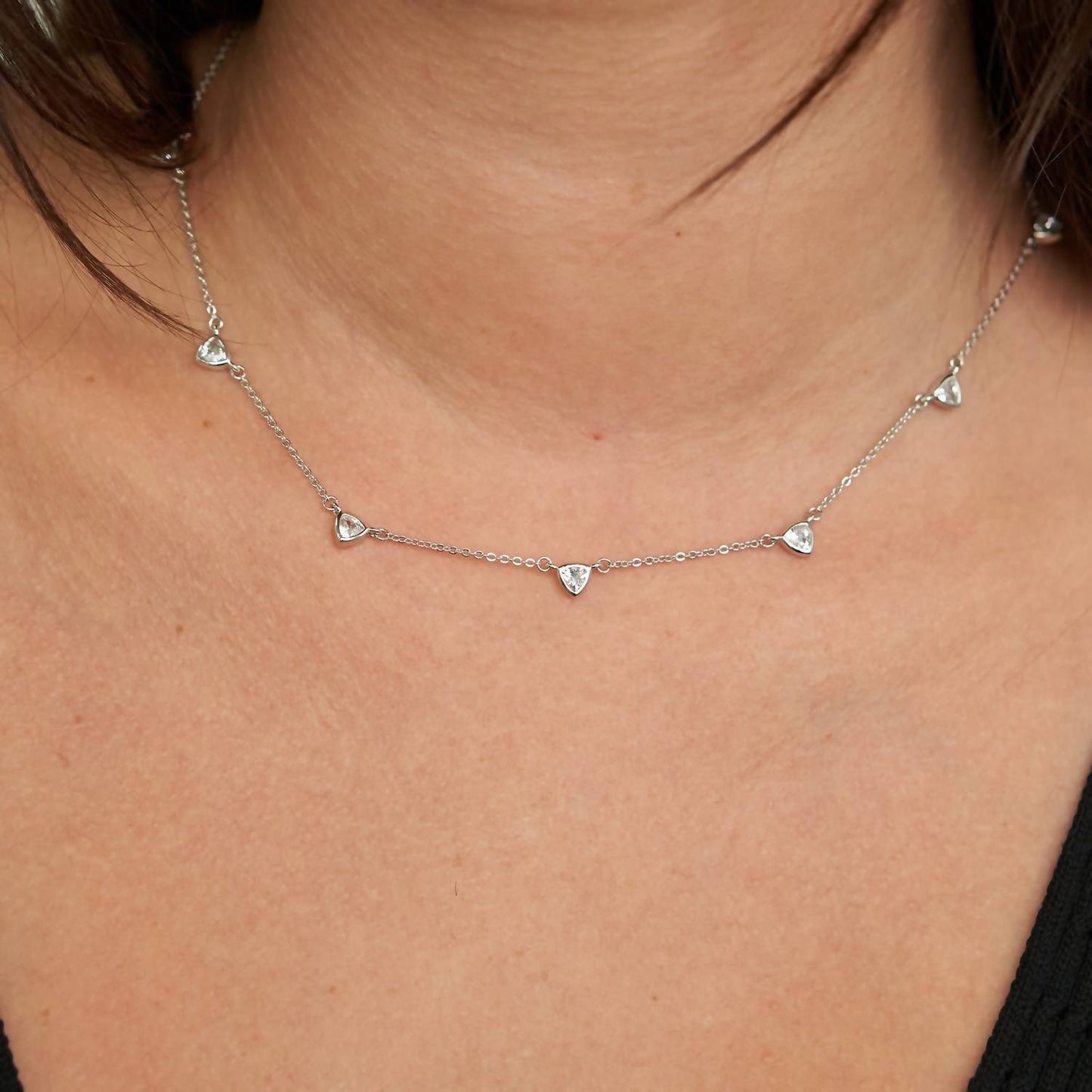 Brenda Grands - Women's Cz Drop Necklace