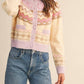 &Merci - Fair isle heart cardigan