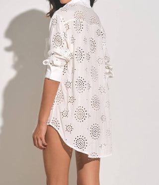 Elan - Erin Ilhós Botão Down Cover Up