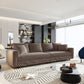 4 Seat Sofa, Modern Comfy Upholstered Sofa Cloud Couch, Deep Seat Couches With Soft Pillows