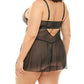 Oh La La Cheri - Journee Leopard Print Babydoll - Plus Size