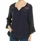 Jennifer & Grace - Boho Blouse Top Lace Front and Back Blouse