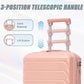 2-Piece ABS Spinner Wheel Luggage Set with Combination Lock